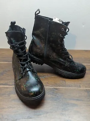 Bongo Womens Black Leather Boots- Size 10m-nwob • $7.99