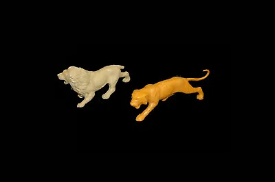 MARX Original Ben Hur Lion & Tiger 54mm Plastic Toy Soldiers Playset • $5.95