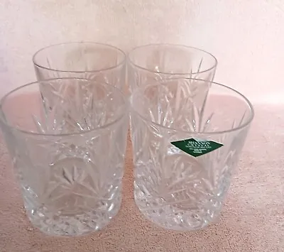 3- 24% Lead Crystal Shannon Double On The Rocks Glasses • $30