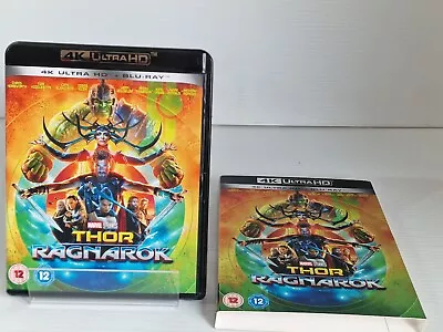 Thor Ragnarok 4K Ultra HD UHD & Blu-Ray With Slipcover Marvel Studios • £8.95