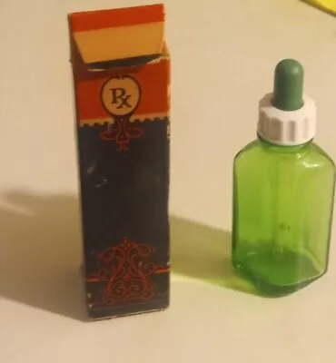Antique P.G.P. Co. Green Glass Prescription Dropper Bottle 1934 • $40