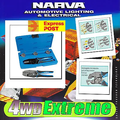 $165 • Buy Narva Battery Terminal Crimper, 50amp Anderson Plug Crimp Lug Cable Tool 56513