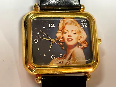 Marilyn Monroe Commemorative Watch Image Of U.S. Postal Service Stamp 1995 • $14.99