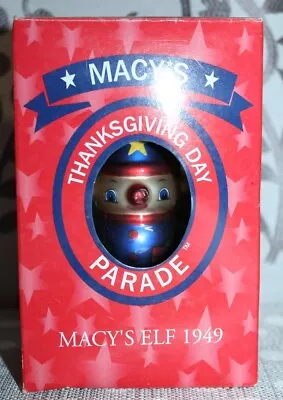 Macys Thanksgiving Day Parade Macy's Elf 1949 Christmas Tree Ornament 2000 • $14.95