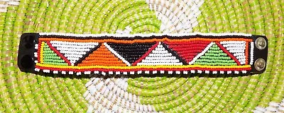 African Maasai Leather Bracelet SECONDS Ethnic Boho Tribal Masai Massai Jblm7 • $9.97