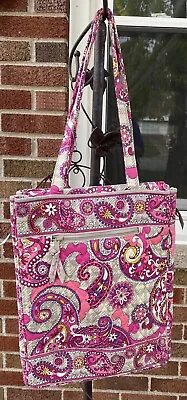 VERA BRADLEY Classic Padded Computer / Tablet Tote For Business Travel 15 X 12 • $24.99