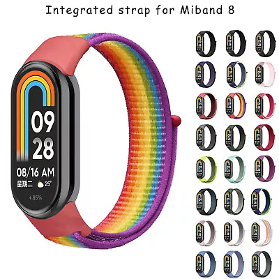 Colorful Nylon Strap For Xiaomi MiBand 8 Mi Band 8 Smart Watch Bands Bracelet • $8.45