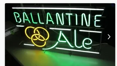 $1500 • Buy (VTG) 1950s Ballantine Ale Beer Neon Light Up Sign Original Box New Jersey 