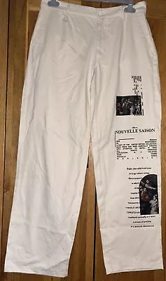 Boohoo Man / Men’s Painters Artist Trousers Size 36 With Graphic Print On Leg. • £6.99