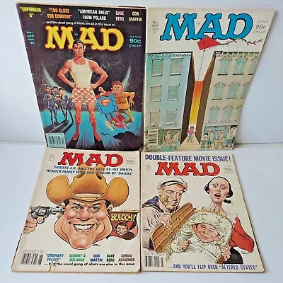 Lot 4 Mad Magazine 1981 Superman Popeye & Dallas #223-#226 • $16