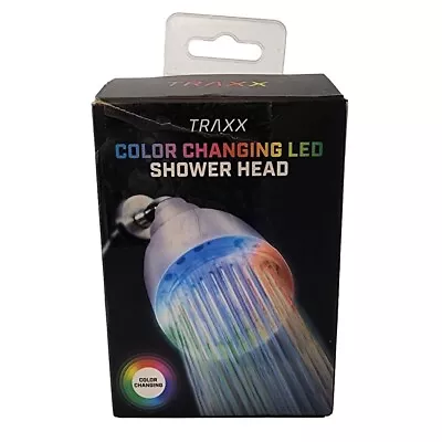 Traxx Color Changing LED Shower Head Powered By Running Water  • $9.99