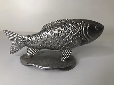 Aluminum Metal Fish Sculpture Decor ~ 11  Long • $19.99