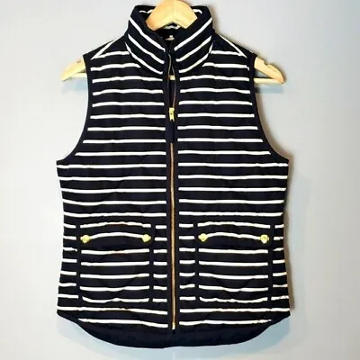 J Crew Vest Womens XS Navy Cream Stripe New Preppy Classic Excursion • $34