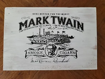 Mark Twain Riverboat 5  X 50 20 Cigars Empty Made In Nicaragua Wood Cigar Box • $17