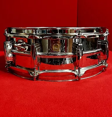 Vintage 1966 Ludwig Supraphonic Aluminum Snare Drum 5 X14” LM-400 60’s Badge • $399
