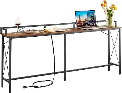 71 Inch Console Table With 2 Outlet 2 USB Ports Entryway Furniture • $96.39