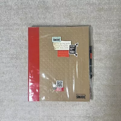 K & Company Smash Book Scrapbook XXL Size Red Pocket Style Memory Album Glue Pen • $53.99