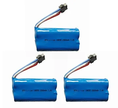 3Pcs 7.4V 1500mAh Li-po Battery For UDI Venom UDI002 UDI902 High Speed RC Boat • $37.99