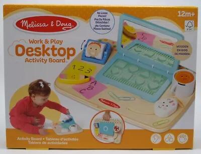 Melissa & Doug Wooden Work & Play Desktop • $24.99