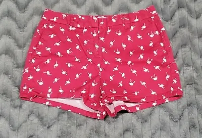 Elle Womens Size 6 Pink Flamingo Bird Walking Shorts • $19.95