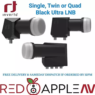 Single/Twin Or Quad Inverto Black Ultra 0.2dB Satellite LNB FREE Postage • £16.99