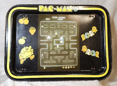 Vintage 1980's Midway PAC-MAN TV Folding Serving Tray • $24