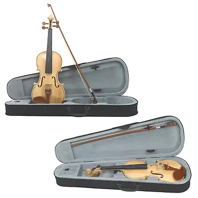 Astonvilla 4/4 Violin Spruce  Maple Craft Tiger  Ebony Parts A5R1 • $132.49