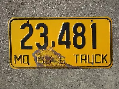 1955 Missouri Truck License Plate 23481 MO Chevy Ford Chevrolet Dodge • $59.99