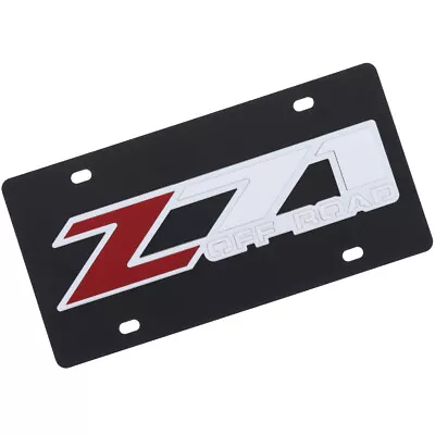 Chevy Z71 Off Road Logo License Plate (Black) • $42.95