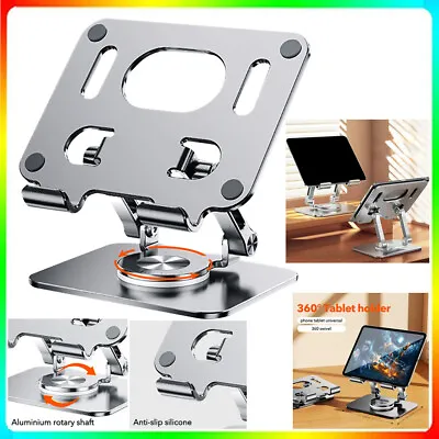 Home Office Laptop Stand Rotating Foldable Tablet Holder 360 Rotating Adjustable • £15.99