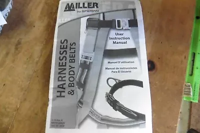 Harness Miller Sperian ANSI Z359 -007 Body Belt Green E650 4UGN Duraflex 1618097 • $35.10