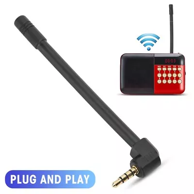 FM Radio Antenna External For Mini Speaker 3.5mm Right Angle Outdoor Audio RXN • $7.14