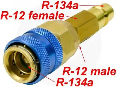 R13-4a Extension Low Side Quick Connect Coupler Hose Adapter R12 Valve Fitting • $4.75