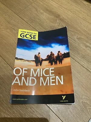 York Notes For GCSE Of Mice And Men • £3.50