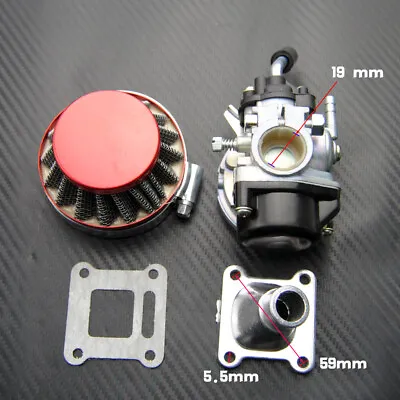 Racing 2 Stroke Carburetor For 49cc 50cc Mini Quad Pocket Bike Dirt Pit Bike ATV • $35.88