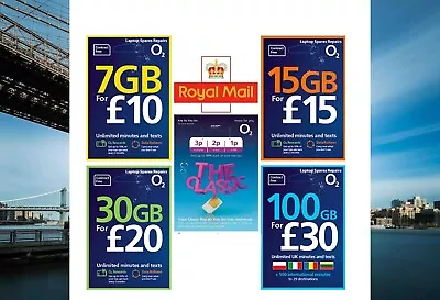 O2 Sim Card - New And Sealed Only 99pClassic O2 OR O2 £10 BIGBUNDLE PICK TARIFF • £0.99