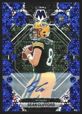 2023 Panini Mosaic Rookie Auto No Huddle Blue Sean Clifford #361 LW7 • $2