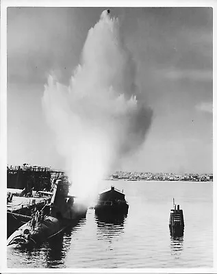 Navy Test Of Polaris Missile Firing System Sabot 1959 8  X 10  B/w Origl Photo • $16.95