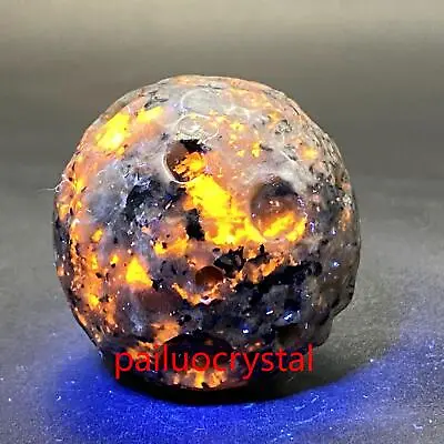 1pc Natural Yooperite Sphere Flame's Stone Moon Quartz Crystal Ball 38mm • $10.99