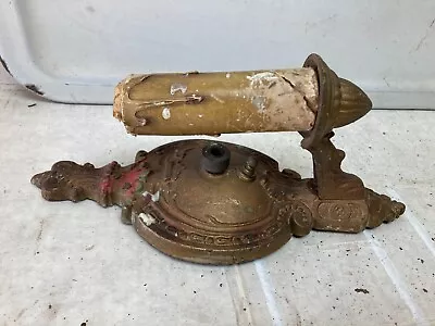 Antique Wall Sconce Light Cast Iron Circa 1900's • $32