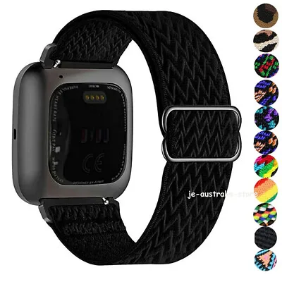 For Fitbit Versa 3/2/Lite Watch Band Nylon Strap Fabric SOLO Elastic Stretchable • $8.99