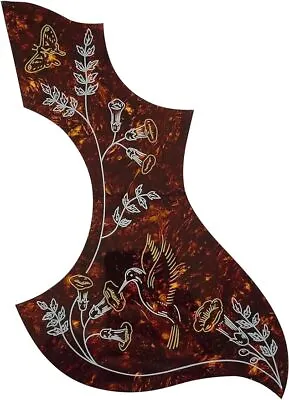 Hummingbird Pickguard Compatible W/Gibson Acoustic Guitar AdhesivebackTortoise • $18.99