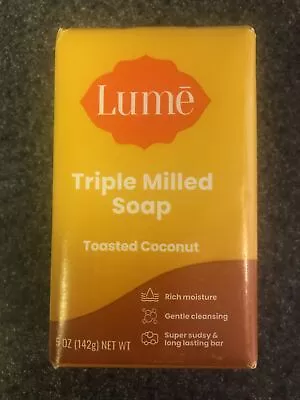 Lume Triple Milled Soap Rich Moisture & Gentle Cleansing 5oz (Toasted Coconut) • $13.99