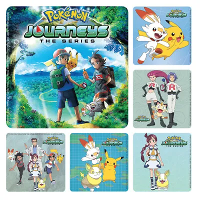 25 Pokemon Journeys The Series Stickers Party Favors Teacher Supply Pikachu • $3.65