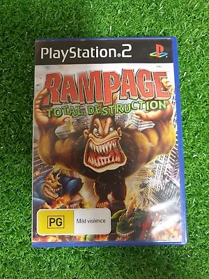 Rampage Total Destruction :-ps2-playstation 2 Game+manual • $8