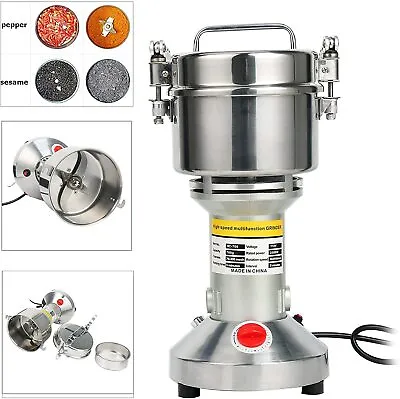 $64.95 • Buy 700g Electric High-Speed Electric Grain Grinder Mill Stainless Steel Powder