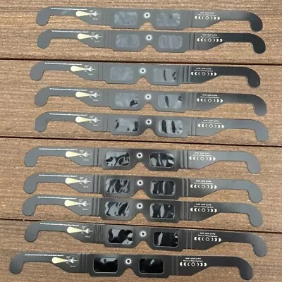10 Pack NEW Solar Eclipse Glasses ISO/CE Certified 100% Safe NASA/AAS Approved • $14.99