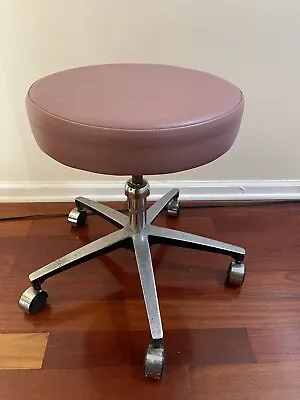 Midmark Medical Doctor Office Manual Chair Spin NonAdjustable Faux Leather Stool • $124.95