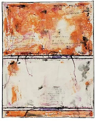 No.946 Original Abstract Modern Minimal Mixed Media Painting By K.A.Davis  • $85