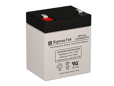 SigmasTek Battery Compatible With Casil CA1240 4.5 12V 5 AH F1 (Replacement) • $15.99